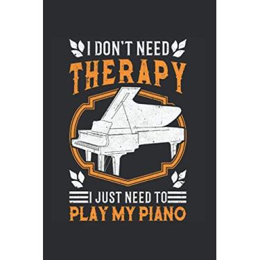 Imagem de Piano Notizbuch: Piano Klavier Klavierspieler Pianist Geschenk / 6x9 Zoll / 120 linierte Seiten