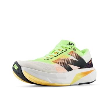 Imagem de New Balance FuelCell Rebel V4 Tênis de corrida feminino, Branco/Branco-Limão Branco/Manga Quente, 37