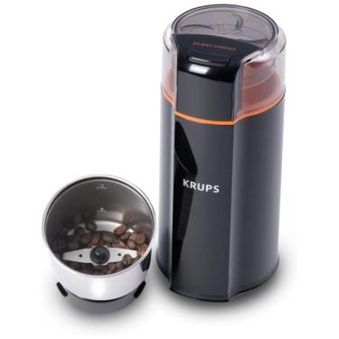 Imagem de Moedor de Grãos de Café, Até 12 Xícaras, Aço Inox, 110v, KRUPS GX332850, Preto