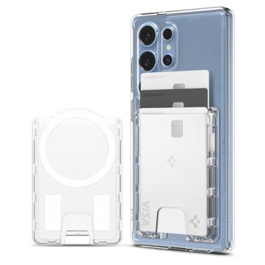 Imagem de Spigen Carteira MagSafe, comporta 3 cartões, ultra híbrida, compatível com Galaxy S25/Ultra/Edge/Plus Z Fold 7 Pixel 10 Pro/Pro XL/Fold iPhone 17/16/15/14/13/12, Plaud Note, porta-cartão - CC MagFit