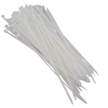 Imagem de Abraçadeira Nylon Lacre Fita Plástica 2.5 X 200 C/100 Branca - THOMPSO
