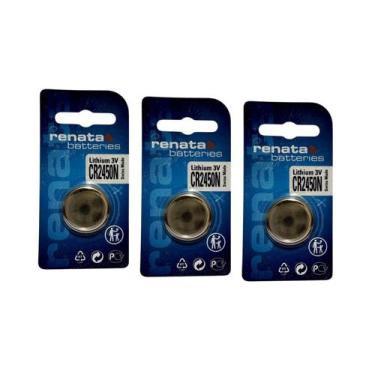 Imagem de Pilha Bateria CR2450N Renata 03 Unidades