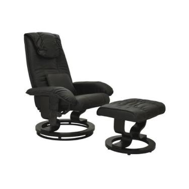 Imagem de Poltrona de Massagem Louisiana Com Puff - Rivatti, Preto