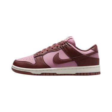 Imagem de Nike Dunk Low Next Nature Tênis feminino (DD1873-114, branco/pônei escuro/vela/rosa elemental), Branco/Pônei Escuro/Vela/Rosa Elemental, 39
