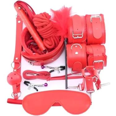 Imagem de Kit Algema Sexual Brinquedos Sexuais10 Peças Sexuais Brinquedos Sexuais Adultos Para Casal (vermelho)