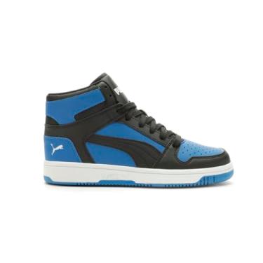 Imagem de PUMA Tênis infantil unissex de couro sintético com gancho e laço, Puma Team Royal/PUMA Black/PUMA Black, 17