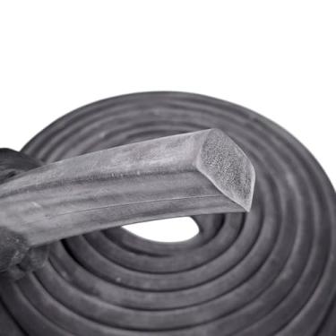 Imagem de Borracha Perfil Esponjoso Vedação Macio 38x19mm - 5 Metros Borrachas Londrina
