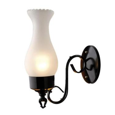 Imagem de Arandela Colonial Texas Tipo Lampião 270 em Aço - Ideal Iluminação, Pr