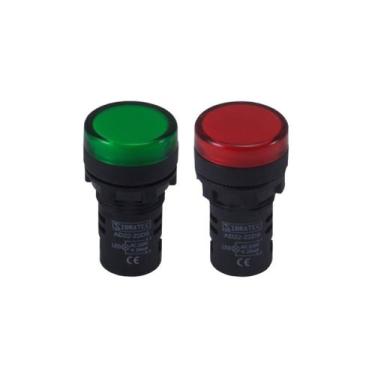 Imagem de Kit Sinaleiro Para Painel em LED 22mm 24Vcc/Vca - SIBRATEC, 2 cores