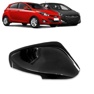 Imagem de Aplique Retrovisor Preto Brilhante HB20/Elantra c/pisca - Shekparts