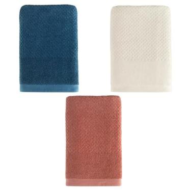 Imagem de Toalha De Banho 100% Algodão Felpuda 67x140cm Solare Teka, Rosa