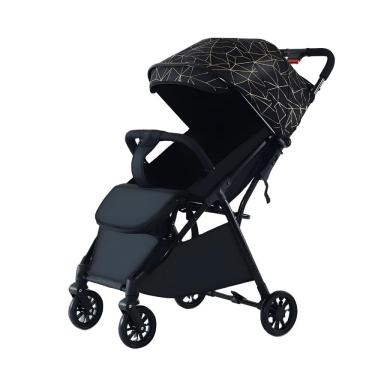 Imagem de Carrinho de Bebê para Passeio Desmontável e Vira Berço Preto Zippy