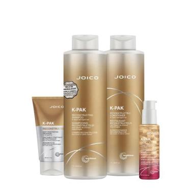Imagem de Kit Joico K-PAK Reconstrutor Deep Luster Salon Máscara Oil (4 produtos