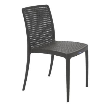 Imagem de Cadeira plastica monobloco isabelle marron