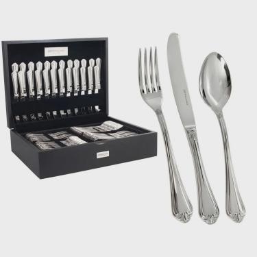 Imagem de Faqueiro Victorian Aco Inox 101pçs Fracalanza c/ estojo