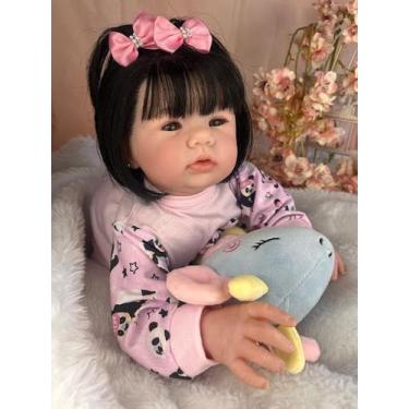 Imagem de Boneca Reborn Menina Linda Super Realista Com Acessórios - Mundo Azul 