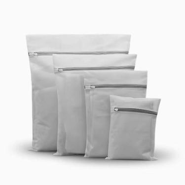 Imagem de Kit 3 Saco de Lavanderia e Armazenamento Poliéster com Zíper - Compre 