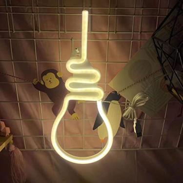 Imagem de Placa de lâmpada LED, sinais de luz neon para quarto lâmpada de parede bateria/lâmpadas alimentadas por USB, sinal de luz LED neon para decoração de parede, quarto infantil, sala de estar, bar, festa