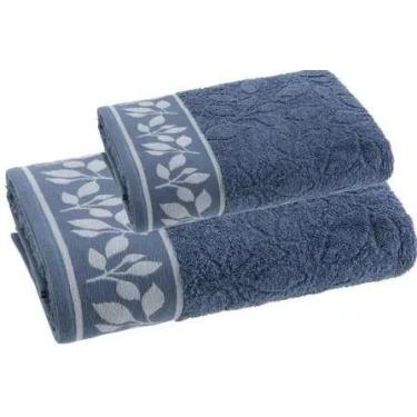 Imagem de Toalha de banho  Maya Fio Penteado Corttex, azul