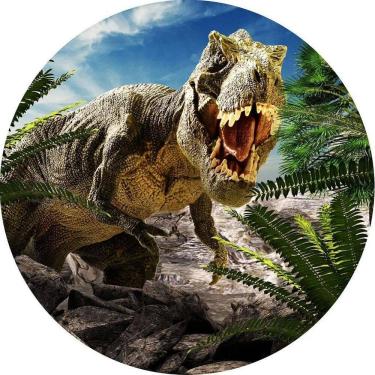 Imagem de Painel Redondo 3D Sublimado Dinossauro Frd-1035