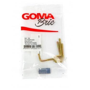 Imagem de Kit Parafuso Escapula Bicromatizada Goma 19x60 com 4 Peças
