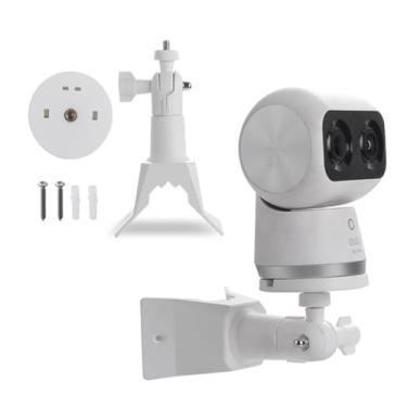 Imagem de Suporte de canto de câmera de segurança para eufy S350, suporte de montagem de câmera ajustável para eufy Solocam e câmera com parafuso padrão 1/4, suporte de parede flexível estável (câmera não