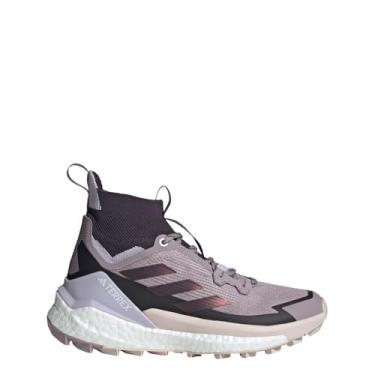 Imagem de adidas Tênis feminino Terrex Free Hiker 2.0 para caminhada, Preloved Fig/Aurora Black/Silver Dawn, 37