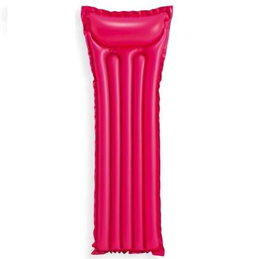 Imagem de Colchão Inflável Para Piscina Bronzeador Liso 1,83m Rosa