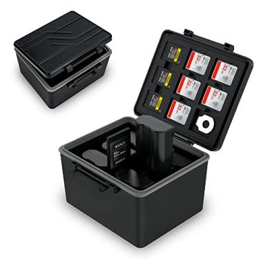 Imagem de JJC Suporte Para Bateria E Cartão Sd Micro Xqd Câmeras Dslr Canon Lp-E6 Lp-E6N Lp-E6Nh Nikon En-El15 En-El14 Sony Np-Fz100 Fujifilm Np-W126 Np-W235 Mais Abaixo De 1,5 X 0,9 2,4"