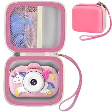 Imagem de GWCASE Capa Para Câmera Seckton Compatível Com Mavokis Zuodun Yeehao Hoomoon Goopow Greenkinder, De Selfie Infantil, Suporte Digital (Somente Caixa) - Rosa