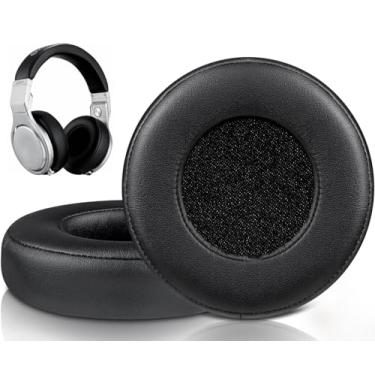 Imagem de SOULWIT Almofadas De Reposição Para Fones Ouvido Monster Beats Pro/By Dr. Dre Detox, Com Couro Proteína Mais Macio, Espuma Isolamento Ruído Alta Densidade - Preto