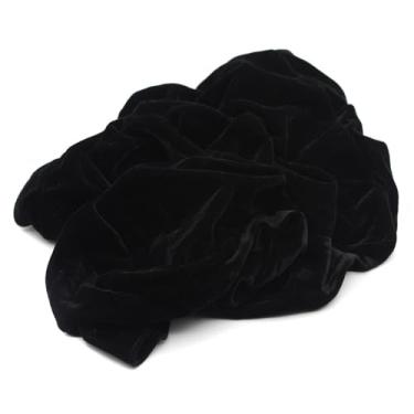 Imagem de Conservação Suave Pleuche Macrame Piano Cadeir (Preto)