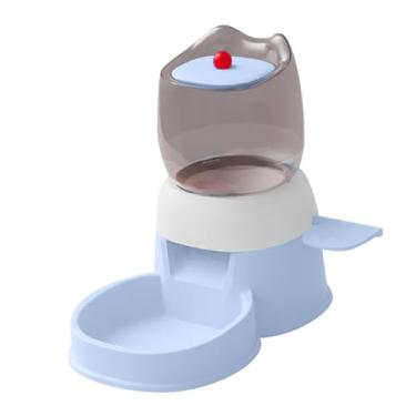 Imagem de WeiLaiKeQi Alimentador automático para animais de estimação, dispensador externo, janela visível, grande capacidade, alimentador de comida para cães e gatos de 2, Azul