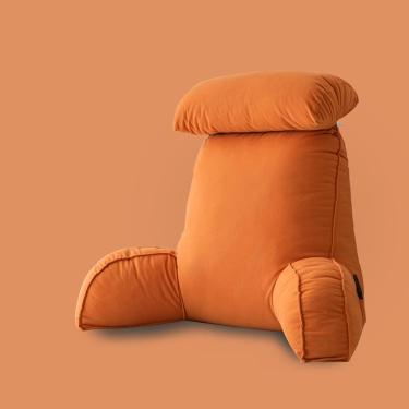 Imagem de Almofada De Descanso De Cama De Leitura Premium Com Suporte De Pulso, Almofada De Lounge De Encosto, Almofada De Apoio De Pescoço Removível, Almofada De Apo, D, 75×40×50CM-Without Headrest