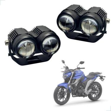 Imagem de Farol de Milha Auxiliar Neblina Led 20w 12v 24v Yamaha Fazer 250 2005 