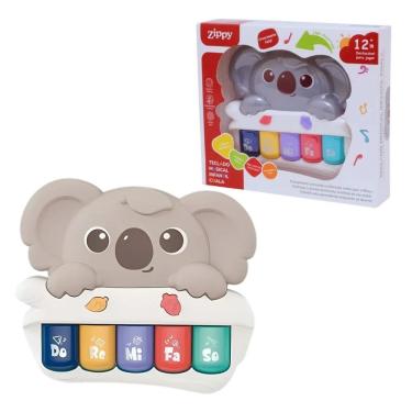 Imagem de Teclado Musical Infantil Coala Brinquedo Com Modos E Musicas