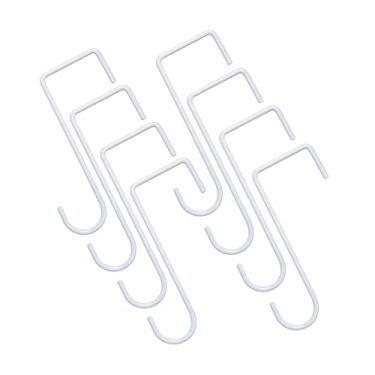 Imagem de WeiLaiKeQi 8x ganchos para pendurar cercas, ganchos para postes de piscina, compactos para pátios, para plantas, toalhas, alimentadores de pássaros, ferramentas, Branco 15cm