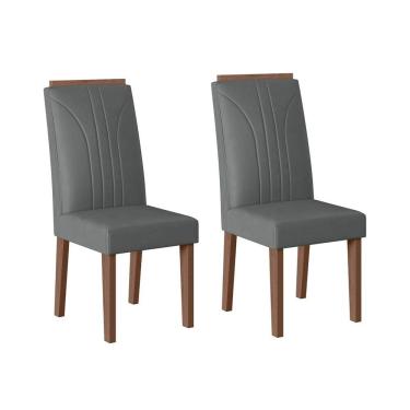 Imagem de Conjunto com 02 Cadeiras de Jantar Canada Amendoa 03A