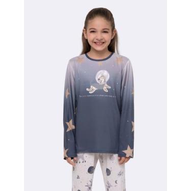 Imagem de Pijama Manga Longa Infantil - Veggi, Grafite, 8, Meninas