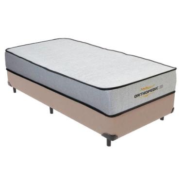 Imagem de Cama Box Solteirão e Colchão Orthopedic D33 V-tech, Bege
