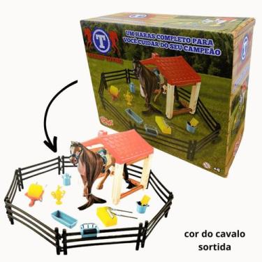 Imagem de Cavalo De Brinquedo Com Kit Completo Haras Campeão Toyng