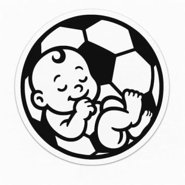 Imagem de Adesivo Carro/Moto Bebê a Bordo: Mini-Futebol