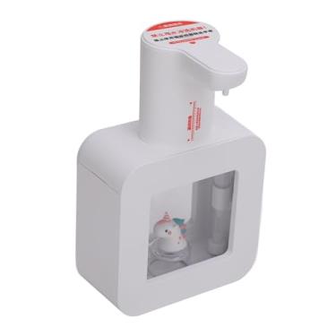 Imagem de Dispensador de Sabão de Espuma, 3 Níveis Sem Toque Ajustável Recarregável para Cozinha, Banheiro, Bancada Montada na Parede, Bateria de 1200mAh (Branco)