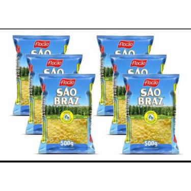 Imagem de Kit 6 Pacotes de Flocão de Milho São Braz Não Transgênico Sem Glúten 5