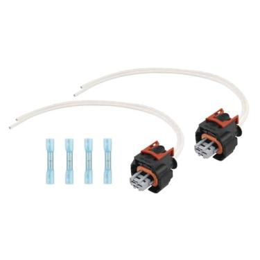 Imagem de 2 peças de substituição de conector de trança injetor compatível com motor Duramax L5P V8 6.6L equipamento original kit de substituição de pigtail multiuso PT3739