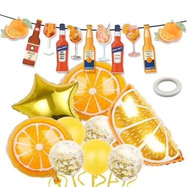 Imagem de Faixa Her Last Spritz As A Miss Banner, Aperol Spritz Bridal Shower Party Decorations, Love at First Spritz Decorações para despedida de solteira, suprimentos de festa de noivado, guirlanda de balões