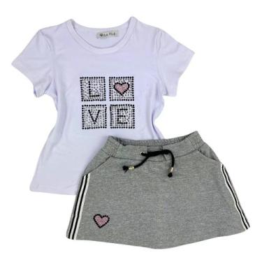 Imagem de Conjunto Saia e Blusa Strass Cristal - Mila Filó, 8