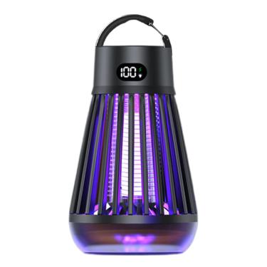 Imagem de Rrlihjgu Matador De Moscas | Armadilha Para Moscas Mata Moscas Recarregável Luz Roxa | Lâmpada De Controle De Insetos 360 Graus Armadilha Segura Para Churrasco Piquenique Escalada Caminhada