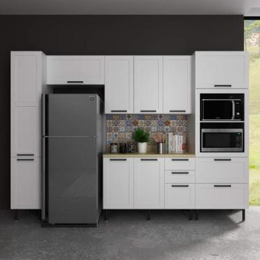 Imagem de Cozinha Modulada Provençal Americana 6 Peças 2,90m 100% MDF Phoenix Mó