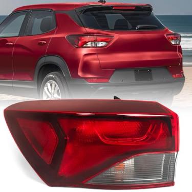 Imagem de Huray Luz traseira externa de halogêneo esquerda adequada para Chevy Trailblazer L/LS/LT 2021-2025 LH Lanterna traseira lâmpada traseira conjunto de lâmpada de freio original, substituição para